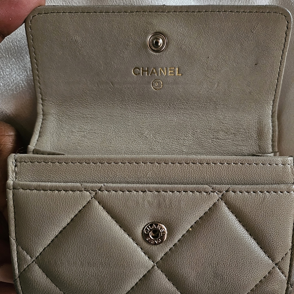 Authentic Chanel 19 Gray Taupe Wallet - Picture 7 of 12